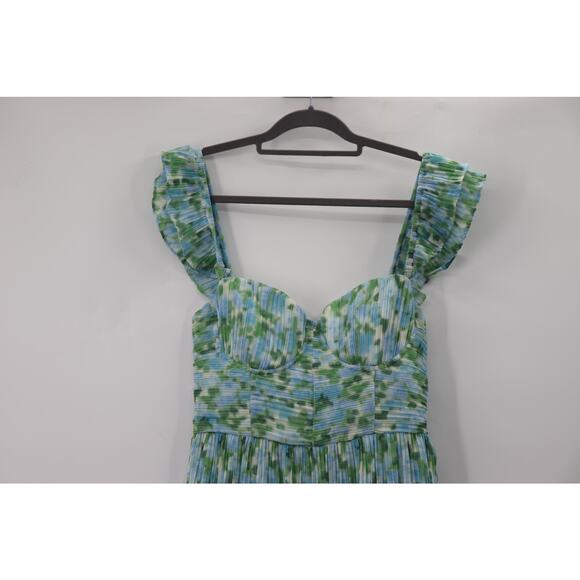 Anthropologie Rachel Parcell Corset Pleated Midi Dress - Picture 7 of 11